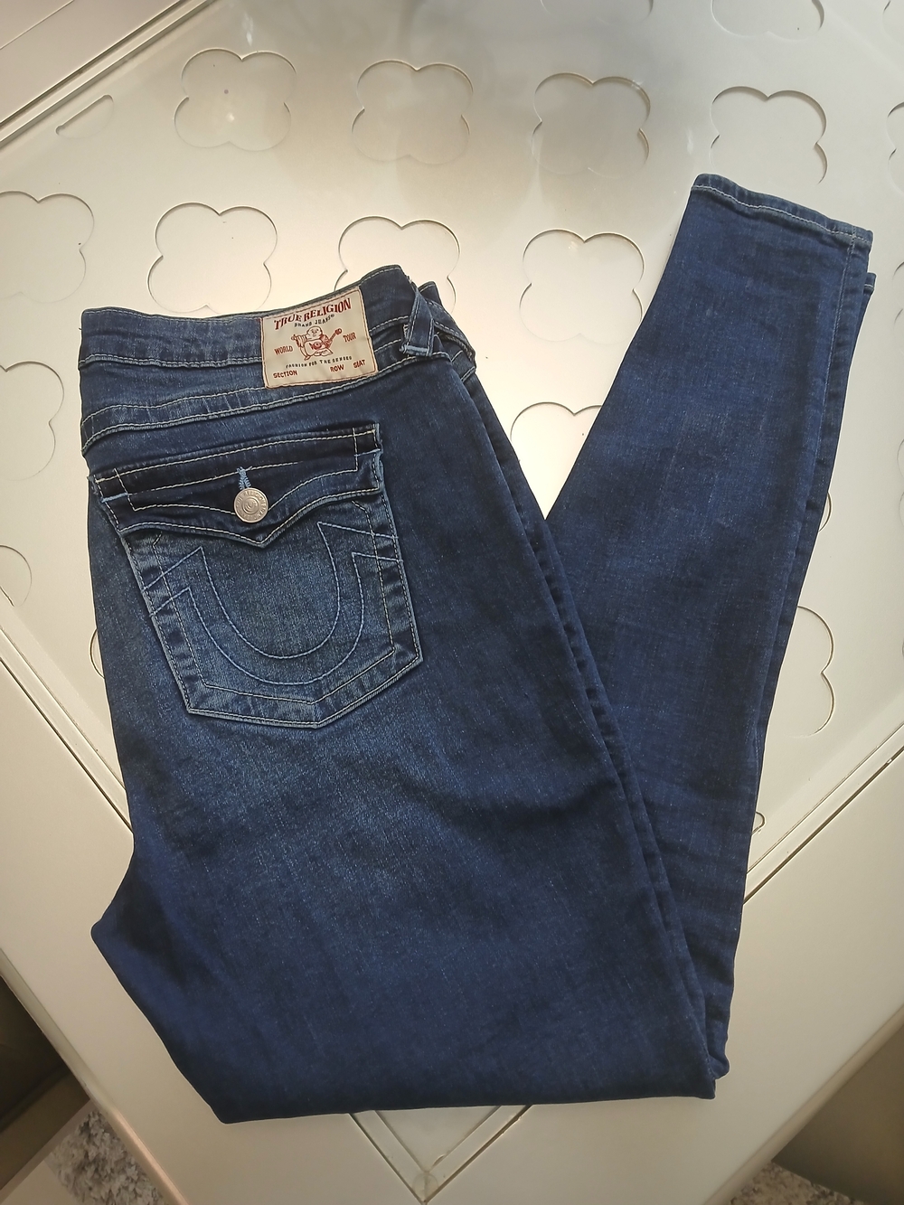True Religion Dark Indigo Skinny Jeans - Women's